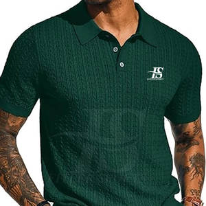Nueva llegada de los hombres de secado rápido de punto para Polos único diseño de patrón sólido precio al por mayor - Product Image 1