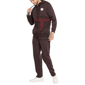 Gran oferta de chándal personalizable a la moda para hombre de talla grande ligero de longitud completa patrón sólido polar 100% algodón transpirable - Product Image 3