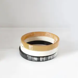 Alta Moda Mulheres Buffalo Horn Bangle Bracelet Jóias Pulseiras Acessórios Preço Barato Atacado