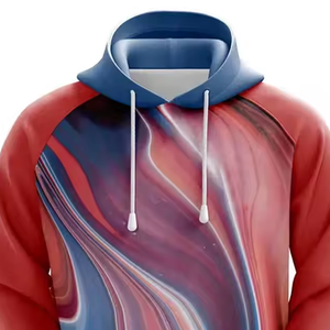 OEM Custom Men's Oversized <b>Plain</b> <b>Sweatshirts</b> with Hood Embossed DTG Print Pocket Winter Warm Cotton Streetwear Blank Hoodies - Product Image 5