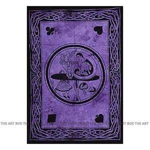 100% Cotton Tapestry Tarot Cards Tapestry Printed Yoga Meditation Mat For Picnic Wall Hanging