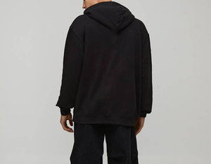 Sweat à capuche noir pour hommes avec logo imprimé en 3D, taille américaine, coupe ample, vêtements d'hiver, OEM acceptable, super doux, pour couples - Product Image 6