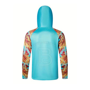Sweat à capuche de pêche personnalisé pour homme, utilisation en extérieur, respirant, séchage rapide, manches longues, en vente - Product Image 2