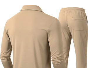 Ensemble de vêtements de sport à capuche en tissu épais |   Broderie personnalisée |   Tenue d'hiver respirante et antibactérienne 100% coton - Product Image 4