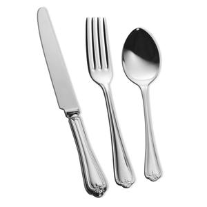 Ensemble de 5 couverts en acier inoxydable idéal pour la cuisine, la salle à manger et la maison Couverts plaqués couleur argent Poignée de designer en métal - Product Image 3