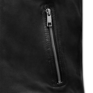 Veste d'hiver en cuir avec logo personnalisé Veste d'hiver en cuir pour hommes Veste de mode de haute qualité à prix de gros - Product Image 3