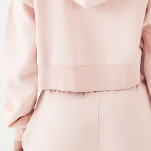 เสื้อฮู้ดผู้หญิง น้ำหนักเบาแต่ให้ความอบอุ่น ดีไซน์ครอป พร้อมซิปโลหะ / ดีไซน์คุณภาพสูง วัสดุสวมใส่สบาย ราคาประหยัด - Product Image 5