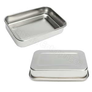 Caja de almacenamiento Médico Quirúrgico para instrumentos dentales, bandeja organizadora de acero inoxidable con tapa y mango de agarre - Product Image 2
