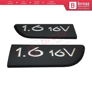 BSP565 2 pièces noir 1.6 16V emblème d'insigne gauche et droite pour pièces automobiles 8200209130 Bross fabriquées en turquie - Product Image 2