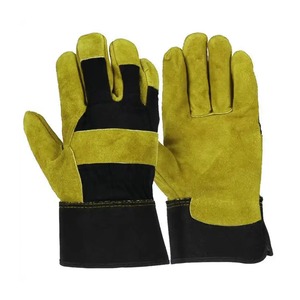 Vente en gros de gants de gréeur en cuir Gants de sécurité Gants de soudage en cuir à poignets amples et respirants - Product Image 3