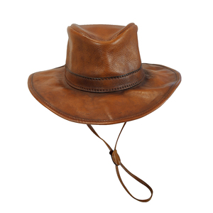 Moda de cuero Nuevo diseño Sombrero de cuero/Sombrero deportivo sin estructura con logotipo personalizado bordado - Product Image 2