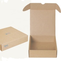 Boîtes en papier kraft faites à la main, réutilisables, charmantes, grandes, rectangulaires, en carton ondulé, gaufrage, emballage pour chaussettes en fourrure