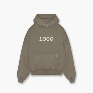 Sweat à capuche surdimensionné pour hommes et femmes Impression de logo personnalisé Fournisseur en gros Streetwear Coton Polaire Casual Hooded OEM ODM Disponible - Product Image 3