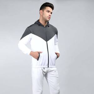 High Quality Comfortable Breathable Regular Fit Cotton/<b>Polyester</b> Solid Fleece <b>Tracksuit</b> Pullover Hoodie Soft Full Zipper Custom - Product Image 5