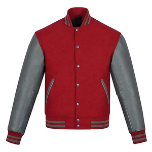 Meilleure vente en usine faite sur commande pour hommes hiver Satin toile veste nouveauté authentique CollegeBaseballjacket pour hommes - Product Image 1
