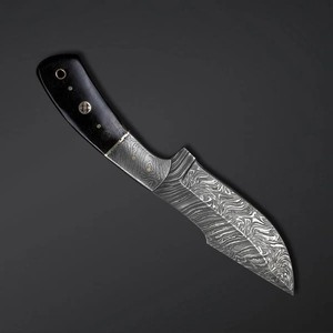 Handmade Damascus Steel Blade <b>Camping</b> Knife Micarta Handle Skinner Hunting Outdoor Knives for DIY OEM Customization Supported - Product Image 4