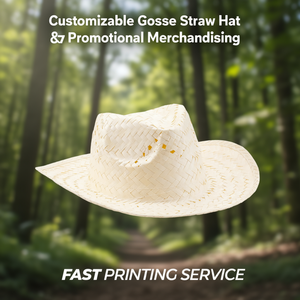 Cappello di Paglia Gosse Personalizzabile per Merchandising Promozionale - Product Image 3