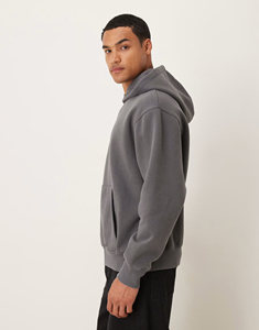 Sudadera con capucha Premium Heavyweight Plus Size en 400gsm Streetwear Pullover Vintage Wash con logotipo personalizado para hombres y mujeres al por mayor - Product Image 3