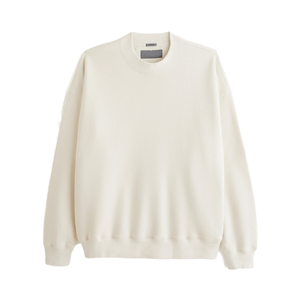 Jersey de algodón pesado para hombre, sudadera de lana de alta calidad, logotipo personalizado, estampado en relieve, pantalones de chándal de cuello redondo sólidos de invierno - Product Image 1