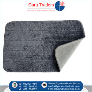 Alfombrilla de baño con patrón sólido de material de poliéster 100%, alfombrillas de baño suaves y duraderas de excelente calidad para uso doméstico y en hoteles - Product Image 3