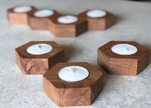 New arrival wood <b>candle</b> holder for table - Product Image 6