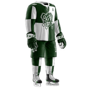 Custom Reversible Men's Ice Hockey Set OEM <b>Team</b> Name Jersey Uniform Personalized Design Sublimation Printing Technique - Product Image 6