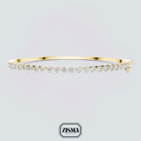 Bracelet de tennis en or massif 18 carats 14 carats 10 carats avec diamants certifiés IGI Bracelet en diamant cultivé en laboratoire pour femmes Cadeau de bijoux de luxe fins