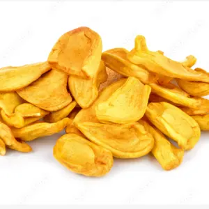 CRUNCHY and SWEET Organic Natural Vacuum Dried jackfruit Chips from dried fresh jackfruit for dessert meal