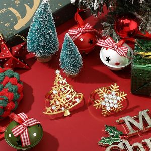 Increíble plata alemana copo de nieve plata esterlina, servilletero de papel Navidad copo de nieve Rhinestone servilletero anillo Mesa Decoración Bodas - Product Image 4