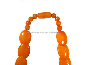 Nuevo diseño hecho a mano resina collar con cuentas conjunto para mujer colgante de lujo para fiesta niñas-AALIYAN IMPEX bajo precio recuerdo - Product Image 3