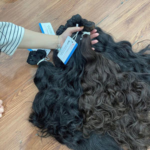 Extensions de cheveux humains vietnamiens de qualité supérieure, naturellement ondulés, trame double, mèches épaisses, couleurs tendance - Product Image 1