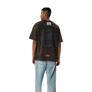 T-shirts pour hommes en coton 100% lavé, coupe ample, couleur café, style vintage, streetwear décontracté, doux, respirant, pour un usage quotidien urbain - Product Image 4