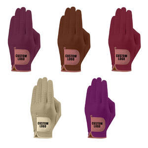 Vente en gros Gants de golf Cabretta Gants de golf en cuir de mouton avec logo personnalisé OEM Soft Full Color pour gaucher - Product Image 2