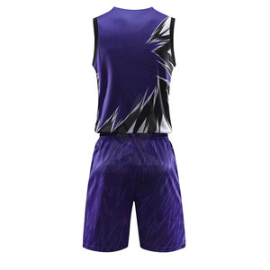 Uniforme de basket-ball sans manches sur mesure en gros, respirant, grande taille, pour équipe sportive unisexe, ensemble 100% polyester - Product Image 3