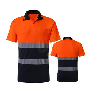 Maillot de sécurité pour hommes certifié CE, le plus vendu, en polyester coupe-vent léger et haute visibilité pour le travail - Product Image 1