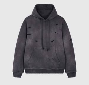 เสื้อมีฮู้ดสำหรับผู้ชายผ้าคอตตอนผสมกันแดดมีหลายสี - Product Image 5