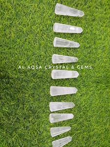 Torre de cristal de cuarzo transparente, punto de obelisco para Chakra, curación y equilibrio, ágata de piedras preciosas certificada Original para Rei - Product Image 5