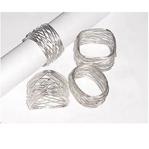Wooden Eco-Friendly Modern Hand Painted Napkin Ring for Holiday Table Decoration Home Restaurant Festive <b>Dinner</b> <b>Settings</b> for - Product Image 4