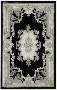 Abushan personnalisé grande taille tissé Royal Charm tapis en laine résistant aux taches et rembourré pour salle à manger hall/entrée - Product Image 5