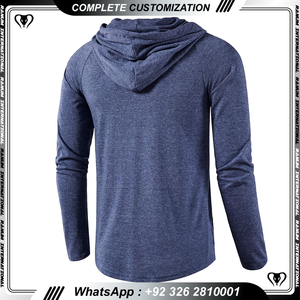 Vente en gros de sweats à capuche de haute qualité personnalisés pour hommes sweat à capuche surdimensionné en coton couleur unie sweats à capuche pour hommes vierges - Product Image 4