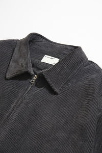 บอมเบอร์แจ็คเก็ตผ้าริ้วผ้าลูกฟูกสำหรับผู้ชายเสื้อแจ็กเก็ต2024ฤดูหนาว - Product Image 5