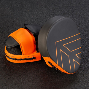 Noir Orange Couleur Plus Haute Qualité Bon Fournisseur En Cuir PU Forme Incurvée Combat Poinçonnage Moufles De Boxe PAR INDUSTRIES INCROYABLES - Product Image 2