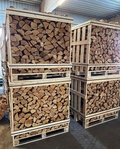 Round Wood <b>Log</b> Storage Bins for Firewood Organization Outdoor Indoor Use. - Product Image 1