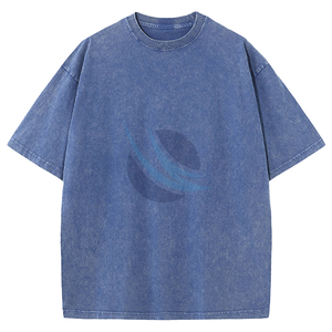 เสื้อยืดผ้าฝ้าย100% สำหรับผู้ชายเสื้อยืดผ้าฝ้ายออร์แกนิควินเทจผ้าซักกรดลายโอเวอร์ไซส์ออกแบบได้ตามที่ต้องการ - Product Image 3