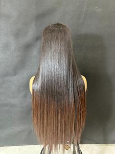 ผมแท้ธรรมชาติอินเดียแบบหยักศก 24 นิ้ว คุณภาพสูง พรีเมียม เวอร์จิ้น ต่อผมแบบเครื่องเย็บสองชั้น สีดำธรรมชาติ - Product Image 4