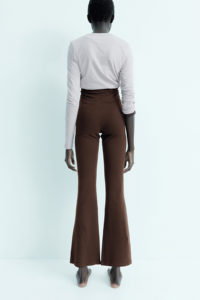 Women's Custom <b>High</b> Waist Knitted <b>Tight</b> Yoga Pants <b>High</b> Quality Dark Brown Seamless Leggings for Casual Summer Style - Product Image 6