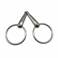 Bit Kekang Kuda OEM Stainless Steel Hollow Mouth Snaffle Bit Loose Ring untuk Kontrol dan Pelatihan yang Nyaman