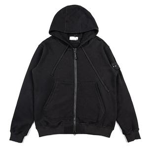 Nueva llegada al por mayor suéter de los hombres logotipo personalizado Casual media cremallera bordado pulóver grueso cálido invierno prendas de punto de los hombres - Product Image 2