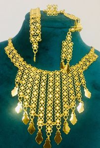 Envío listo 24K chapado en oro Estilo Vintage fabricante indio inspirado conjunto de joyería de moda Comoras Mayotte-collar de cobre - Product Image 6