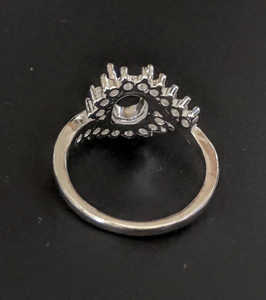 Base Ovalada para Anillo de 6x8mm, Plata de Ley 925, Semi-Montada, Chapada en Oro de 14k, Componentes de Joyería Ecológicos - Product Image 6